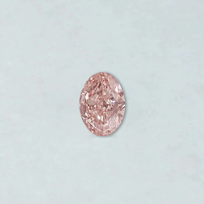 Fancy Intense Pink Oval  Cut Lab Diamond