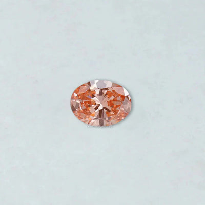 Pink Vivid Oval Cut Lab Grown Diamond With 0.82 Carat 