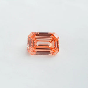 [Pink Emerald Cut Diamond]-[Ouros Jewels]