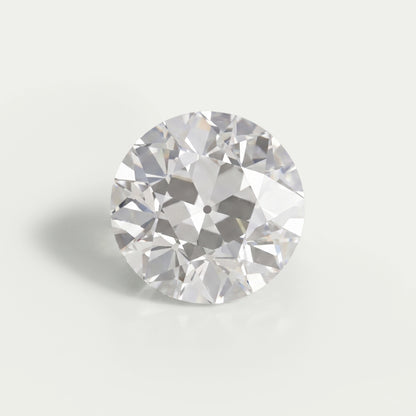Flower Pattern Old European Round Cut Diamond Loose