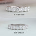 Round Cut Diamond Half Eternity Band, featuring 0.15 carat 