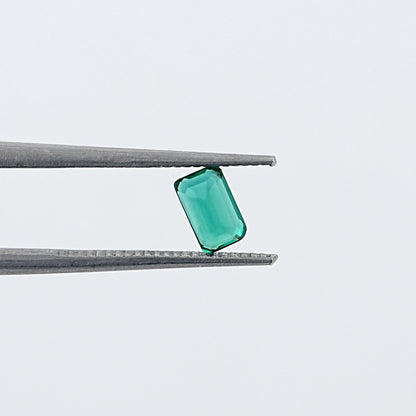Zambian Green Emerald Cut Gemstone Loose