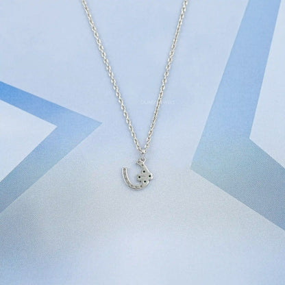 Round Green Gemstone Leaf Charm Pendant Necklaces