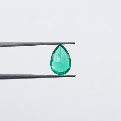 Colombian Green Pear Cut Gemstone Loose