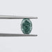 [Oval Green Lab Diamond in a Tweezer]-[Ouros Jewels]