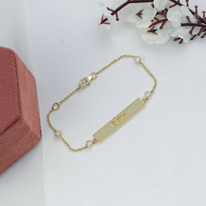 Guita Customize Bar Chain Bracelet Bracelet