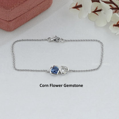 Toi Et Moi Bezel Set Lab Diamond Bracelet Bracelet