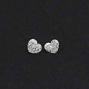 Heart Shaped Lab Grown Diamond Pair