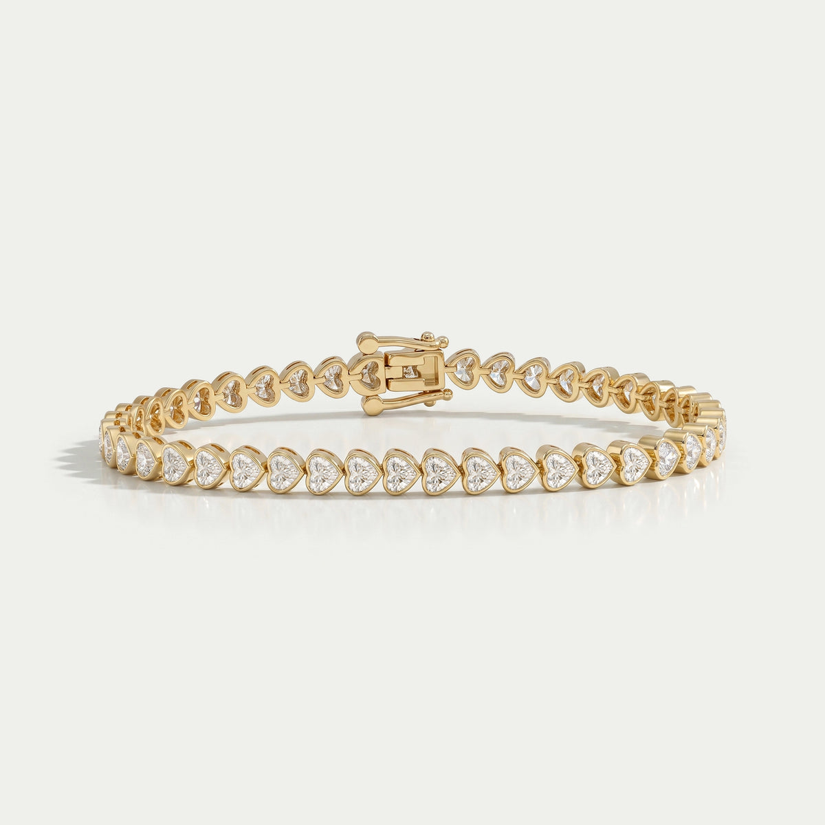Heart Shape Lab Diamond Bracelet Bracelet