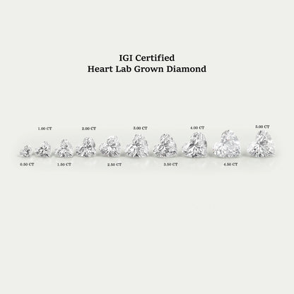 Heart Cut Lab Grown Diamond - Certified Loose
