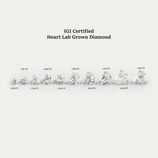 Heart Cut Lab Grown Diamond - Certified Loose