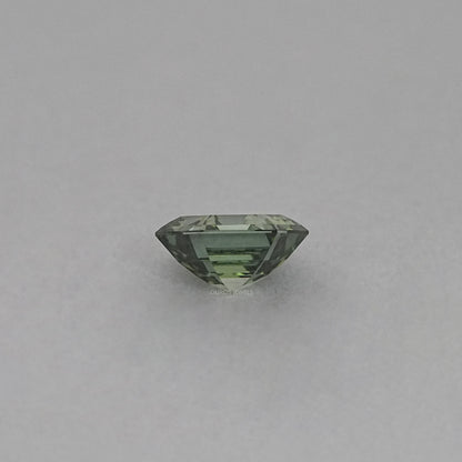 Fancy Vivid Green Step Cut Hexagonal Loose Diamond