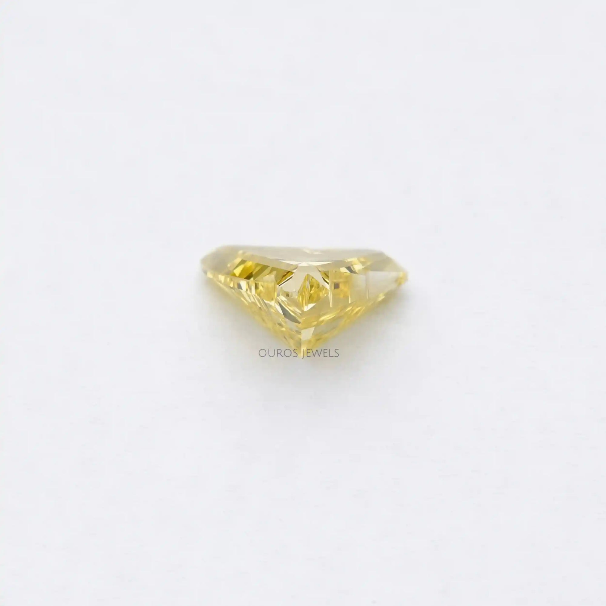 1.55 Carat Yellow Horse Cut Lab Grown Diamond