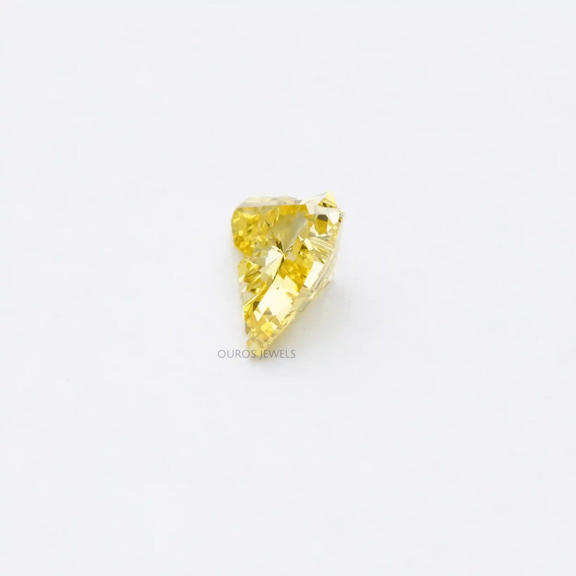 1.55 Carat Yellow Horse Cut Lab Grown Diamond