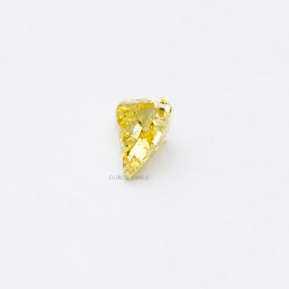 1.55 Carat Yellow Horse Cut Lab Grown Diamond