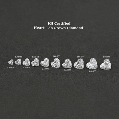Heart Cut Lab Grown Diamond - Certified Loose