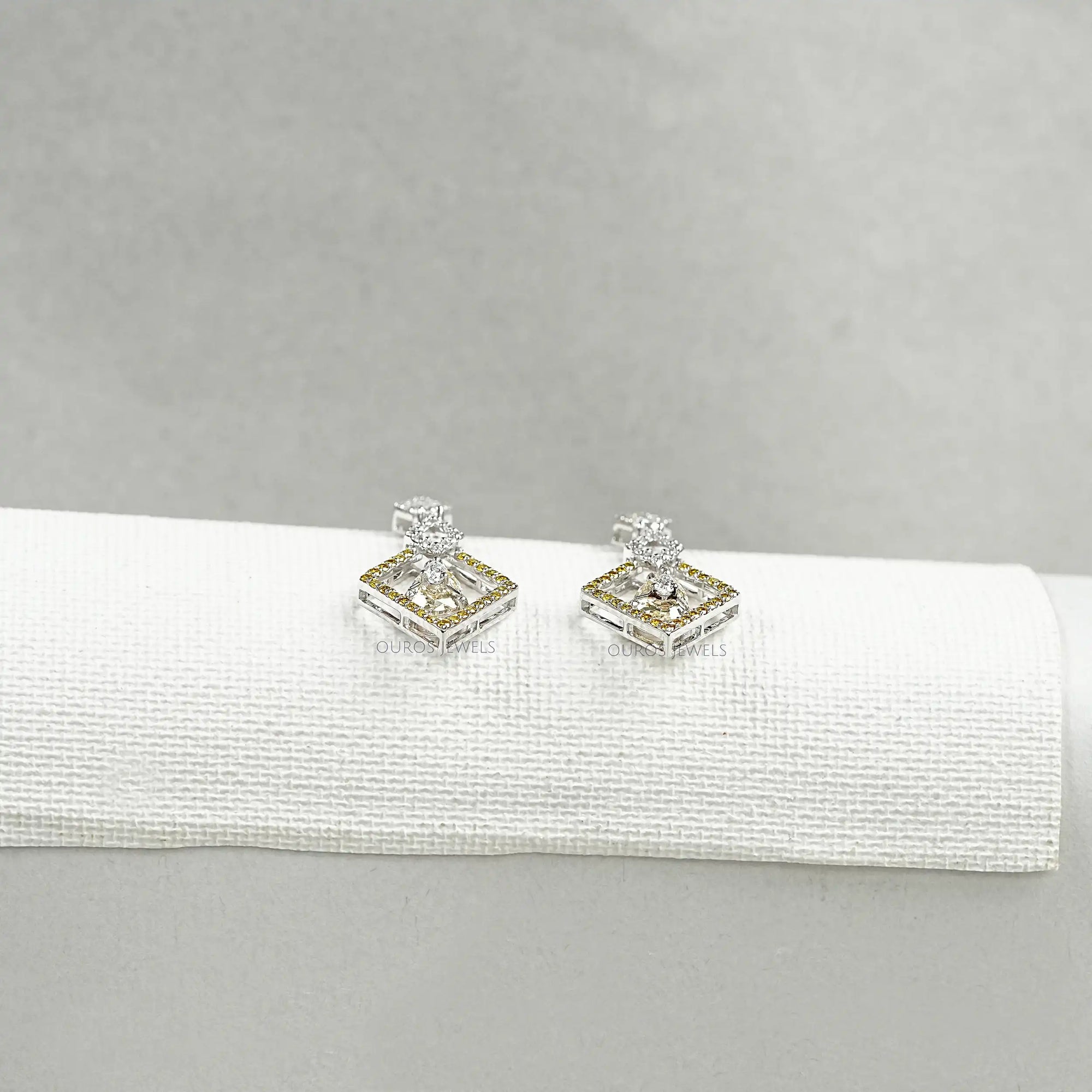 Kite Shape Pear Diamond Dangle Earrings Earrings