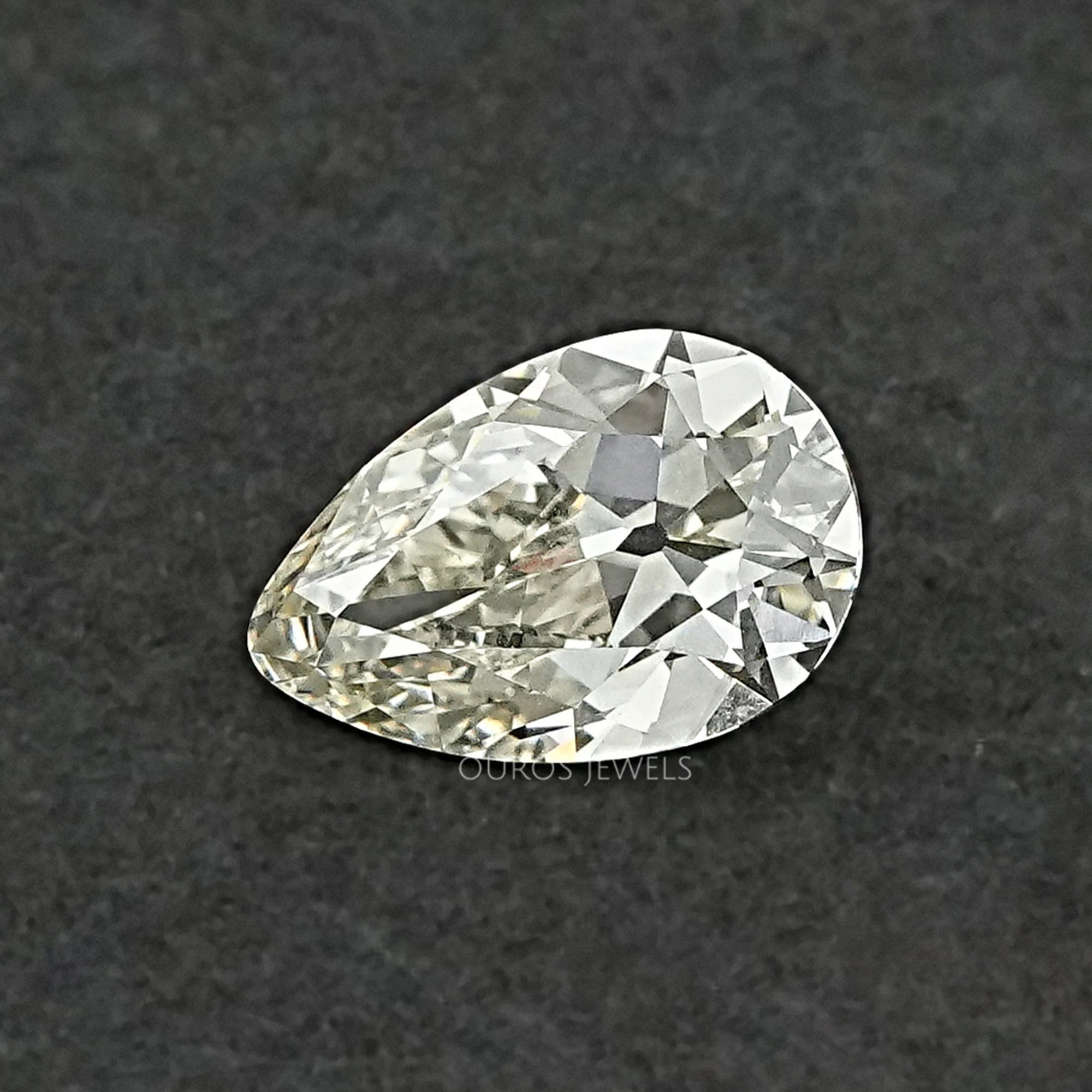 Old Cut Pear Shaped Lab Grown Diamond JK VS Loose