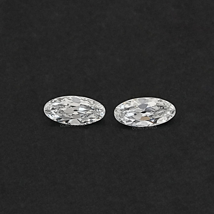 Old Mine Moval Cut Lab Diamond Matching Pair
