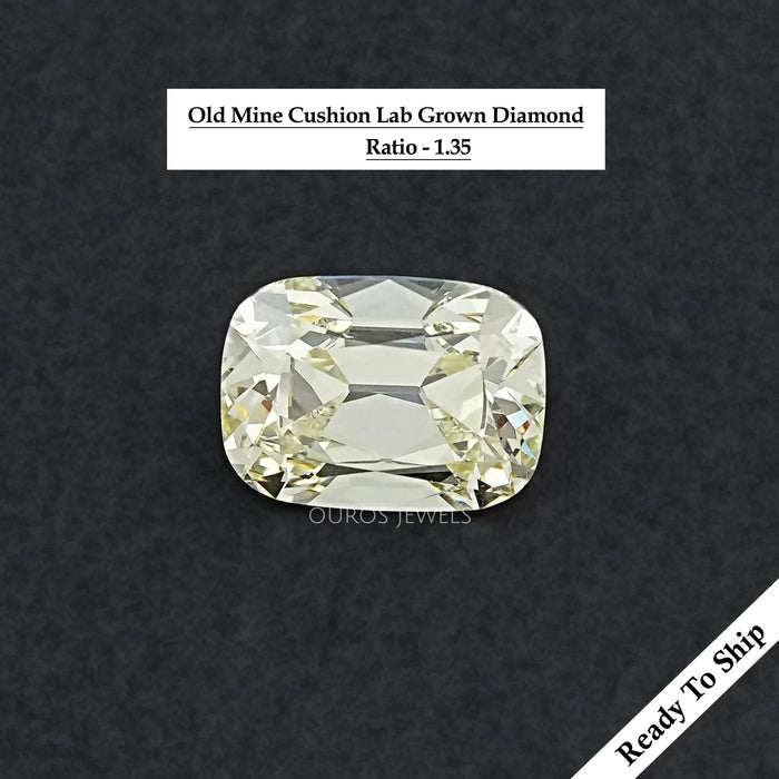 Loose Old Mine Cushion cut Lab Grown Diamond