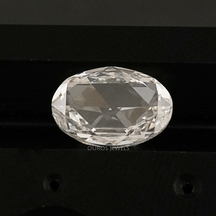 Antique Rose Cut Oval Lab Grown Diamond