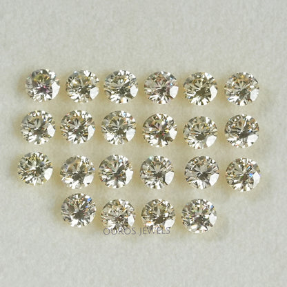 Yellow Round Cut Lab Grown Diamond Loose