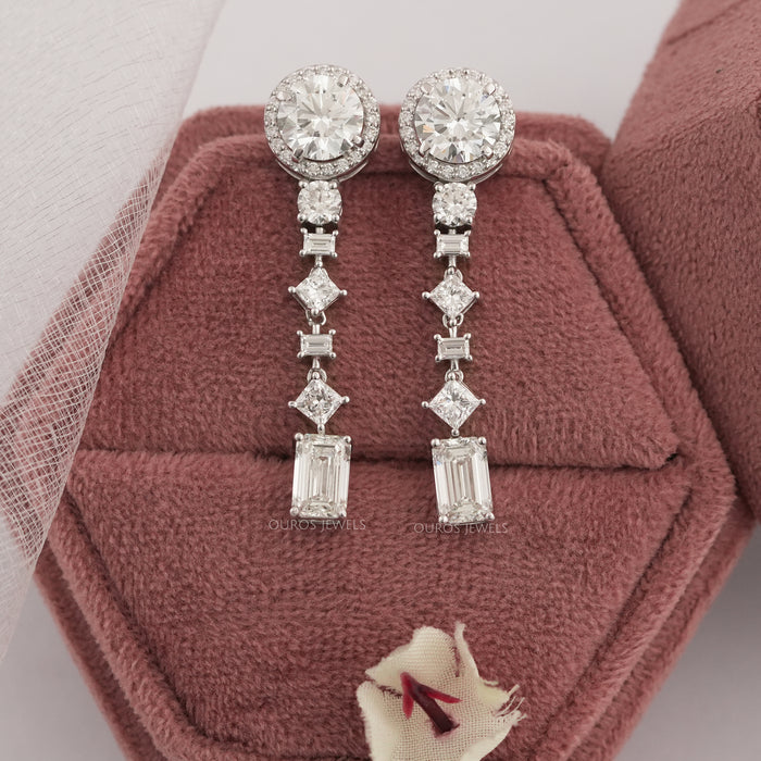 Multi Shape Lab Grown Diamond Earring