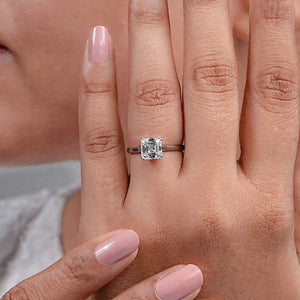 Asscher Cut Diamond Engagement Rings