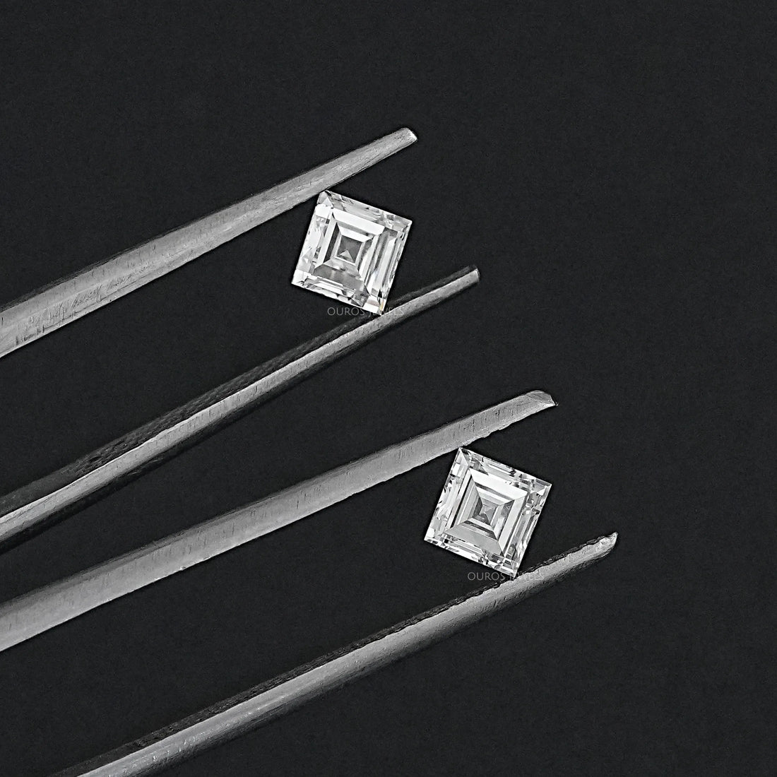Carre Cut Lab Grown Matching Pair Diamond Loose