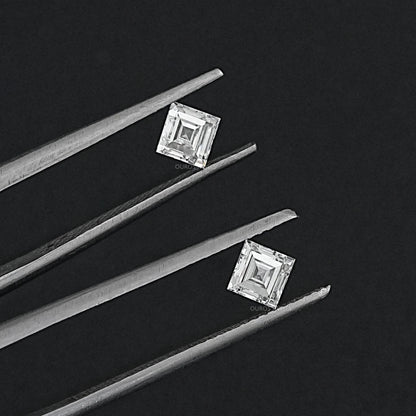 Carre Cut Lab Grown Matching Pair Diamond Loose