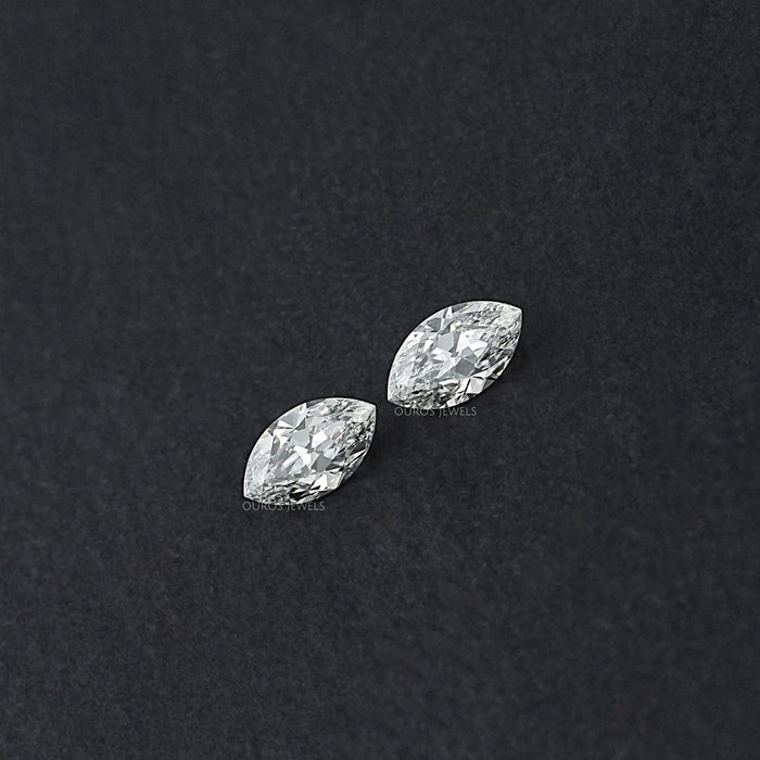 Old Mine Marquise Lab Diamond Matching Pair