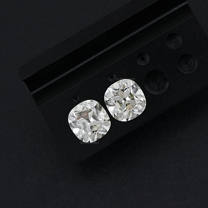 Old Mine Cushion Lab Diamond Matching Pair - K/VS