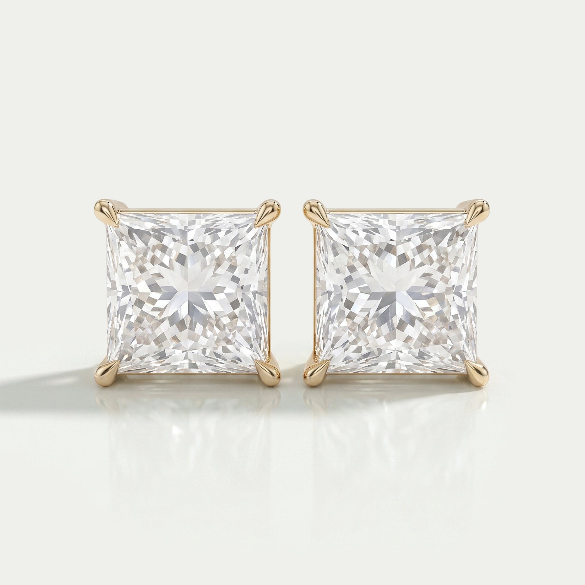 Princess Diamond Stud Earrings For Women Earrings