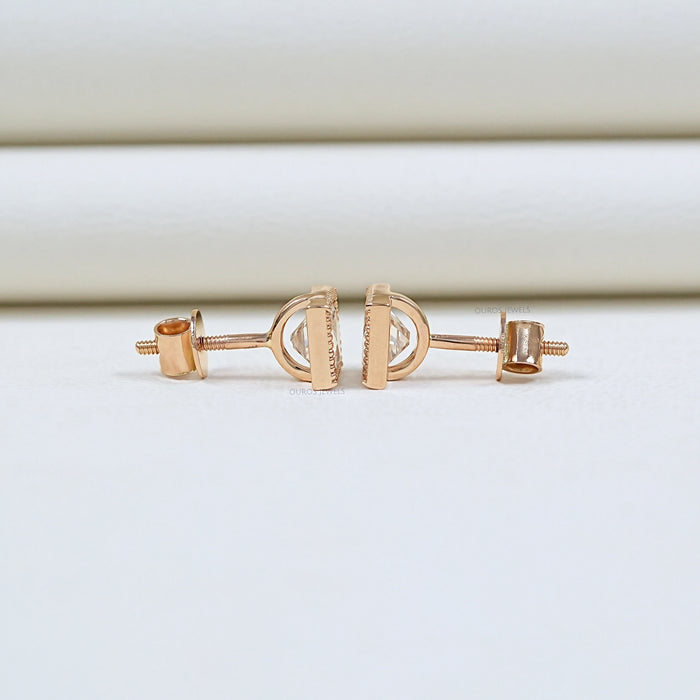 French  Cut  Lab Grown Diamond  Earrings