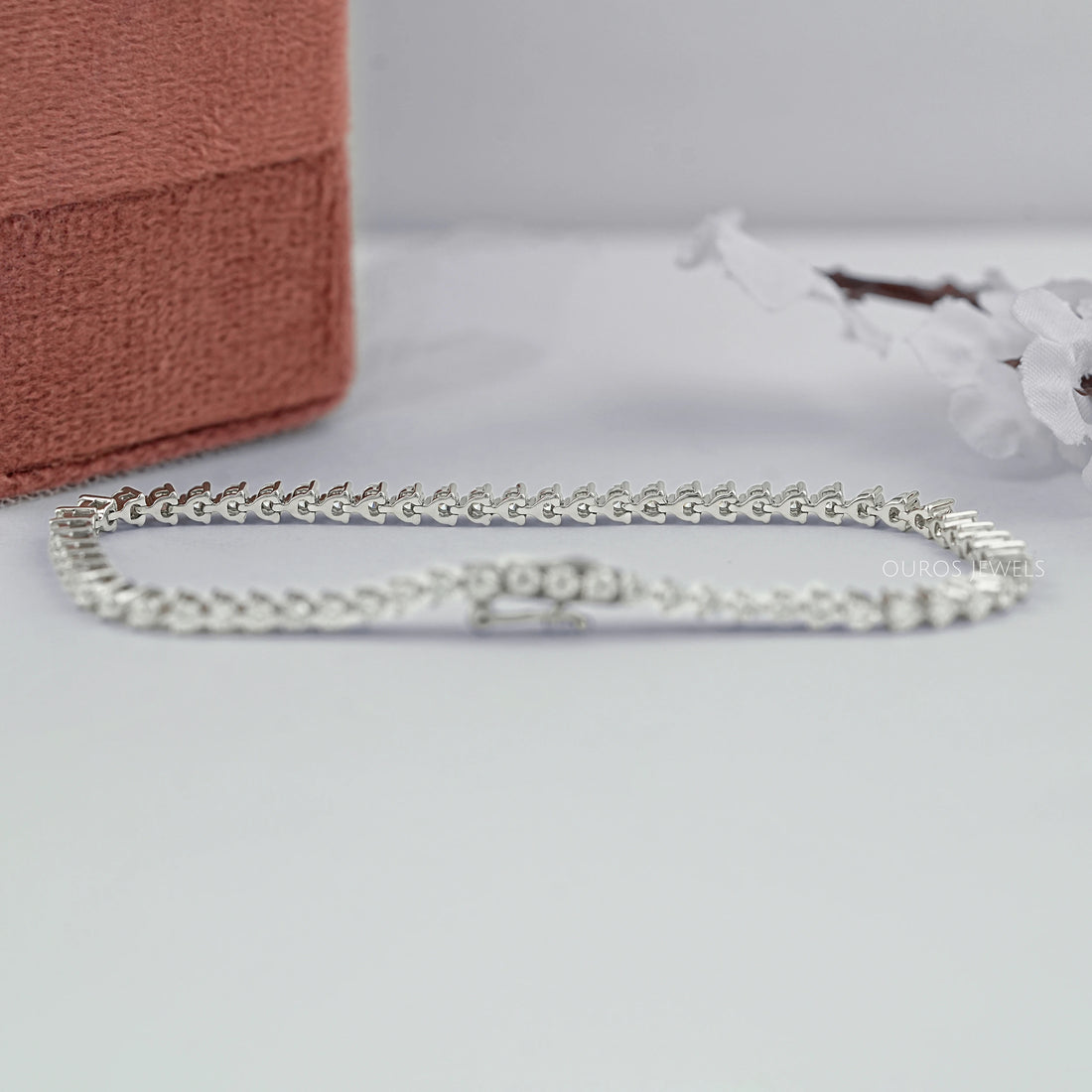 Brilliant Round Lab Diamond Tennis Bracelet Bracelet