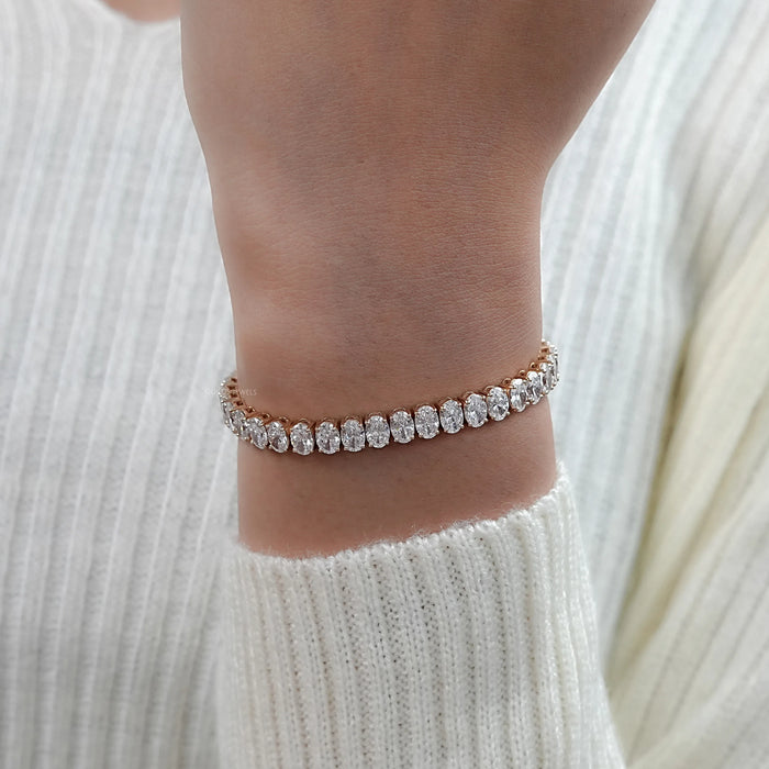 Diamond Tennis Bracelet With Oval Cut