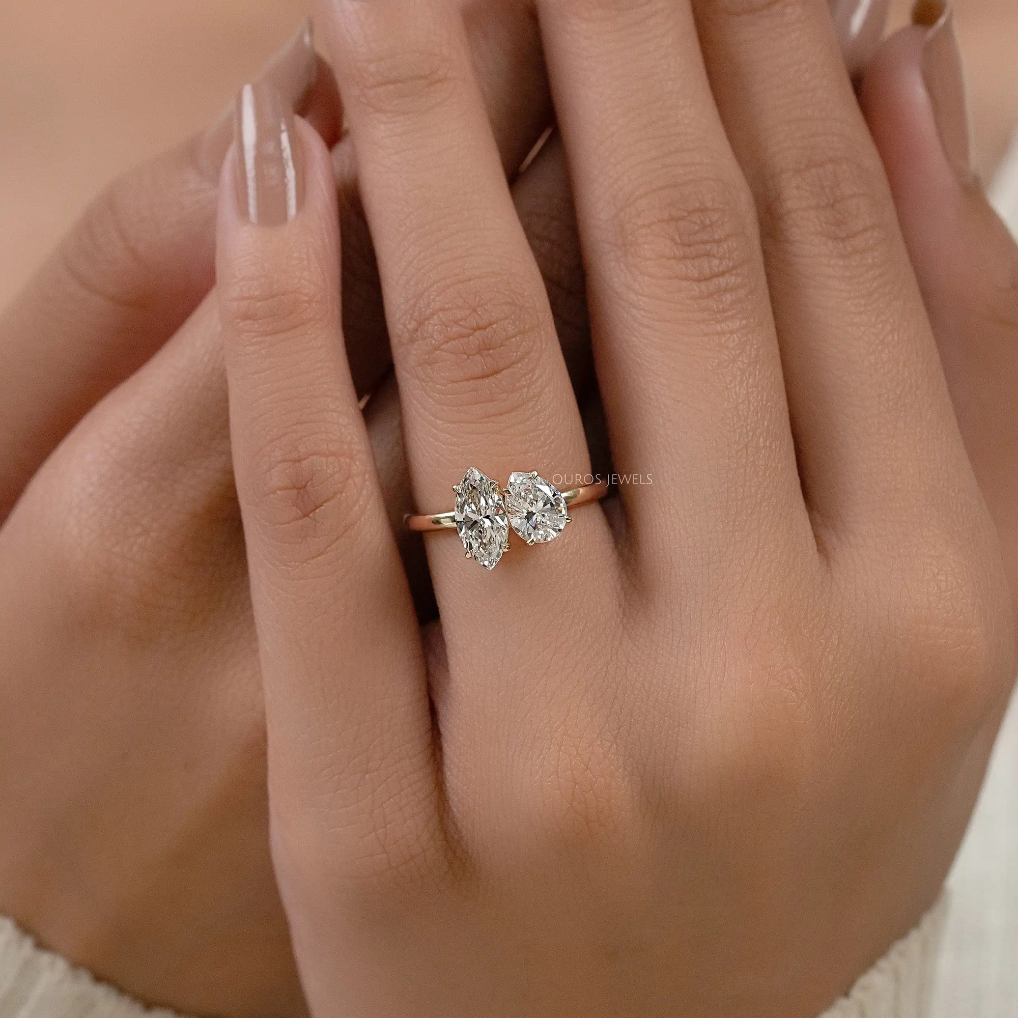 Pear And Marquise Cut Toi Moi Engagement Ring Ring