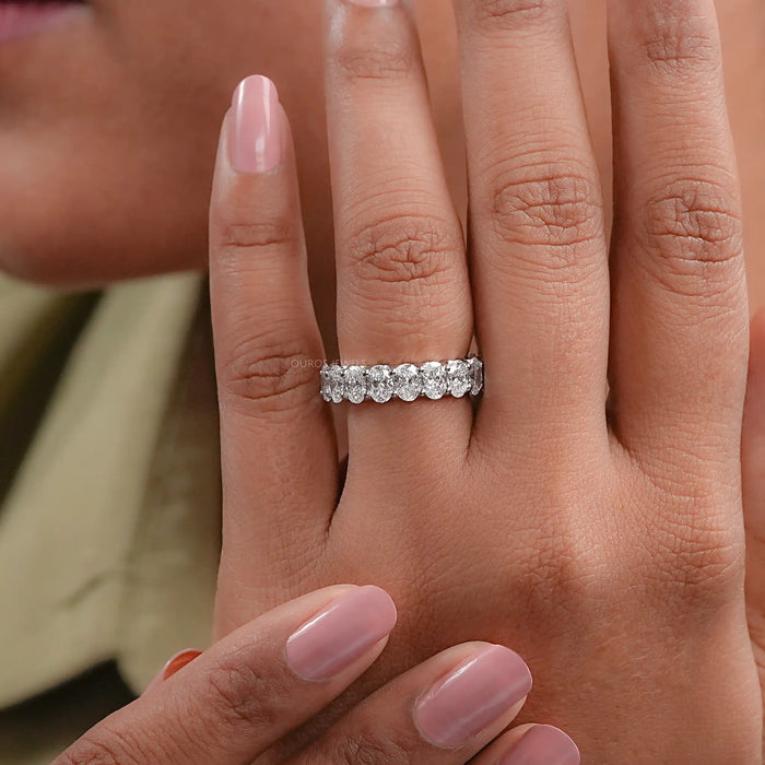 0.25 CT Oval Cut Lab Grown Diamond Eternity Band