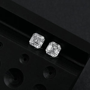 Asscher Cut Loose Lab Diamond Pair