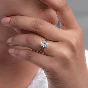 IGI Certified Cushion Cut Engagement Ring