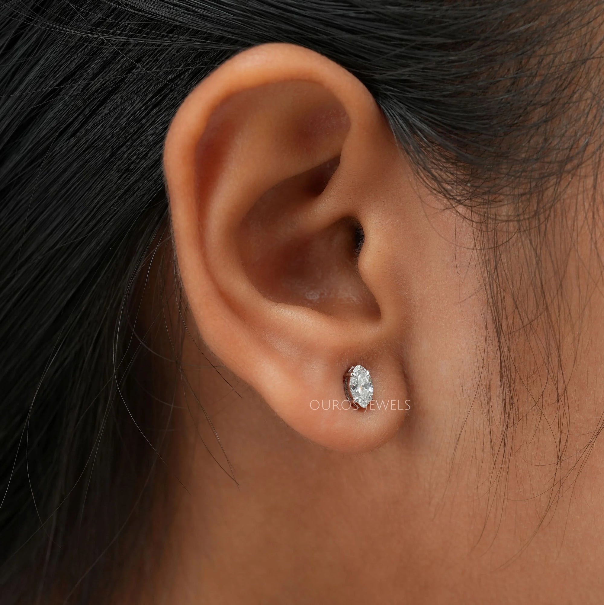 Marquise Lab Diamond Stud Earrings Earring