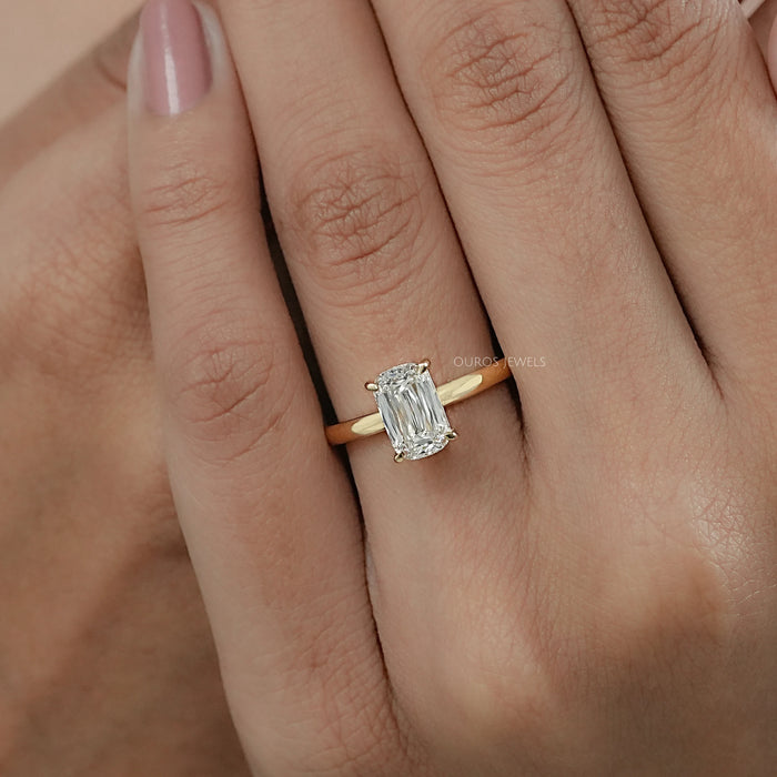 6.75 Carat Criss Cut Lab Diamond Solitaire Ring