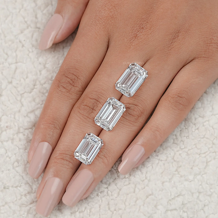 Emerald Cut Lab Grown Loose Diamond