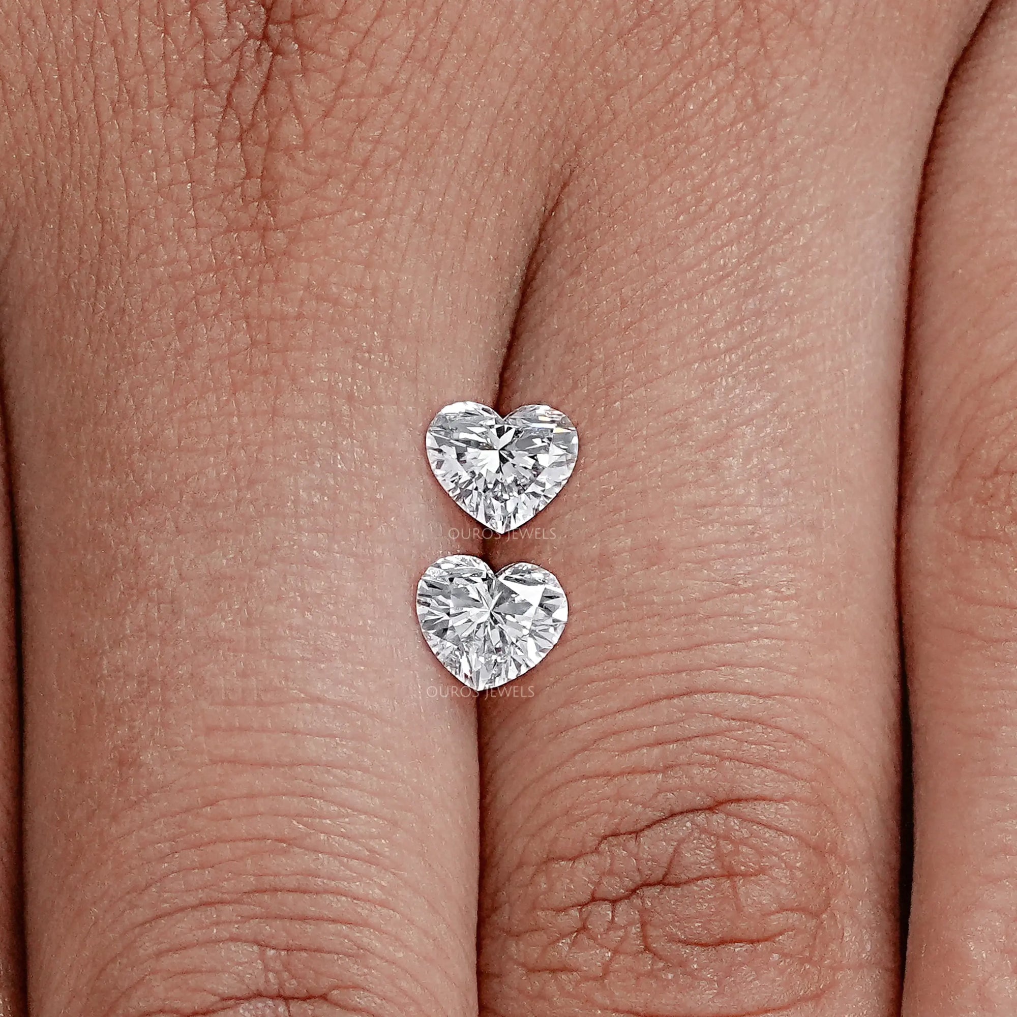 Heart Shaped Lab Grown Diamond Pair Loose