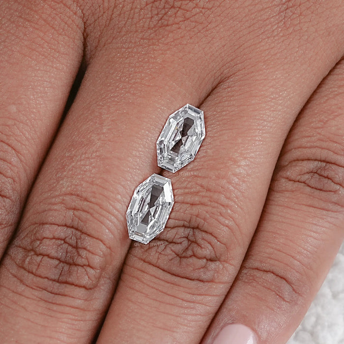 Step Cut Octagon Lab Diamond Matching Pair