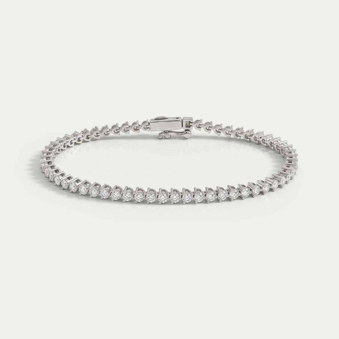Brilliant Round Lab Diamond Tennis Bracelet Bracelet
