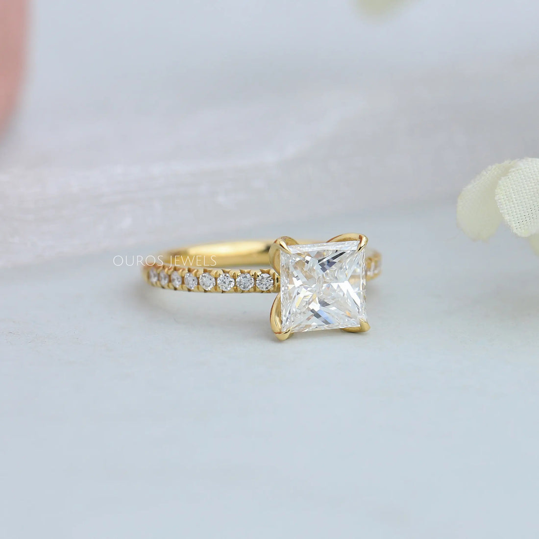 Princess Cut Solitaire Diamond Engagement Ring