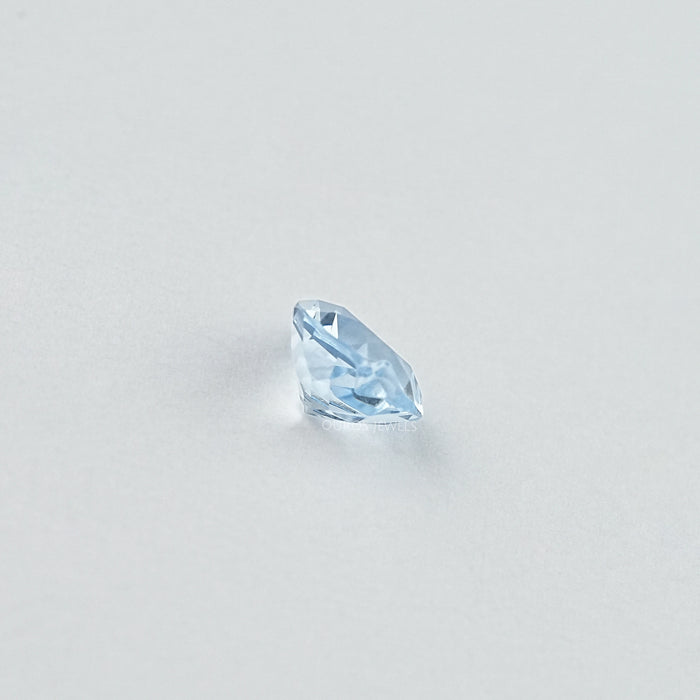 Light Blue Heart Lab Grown Gemstone