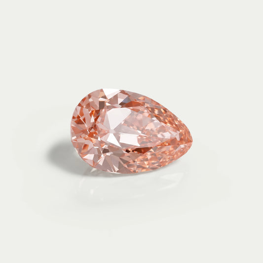 Light Pink Old Mine Pear Lab Grown Diamond Loose