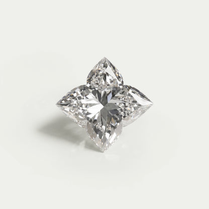 Antique Lily Cut Lab Grown Loose Diamond Loose